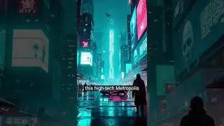 Cyberpunk Indian city at night, neon light