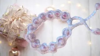 Bracelet - perles, crochet et double cha&icirc;nette.