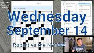 Fraught with proper nouns [0:09/3:41]  ||  Wed 9/14/22 New York Times Crossword