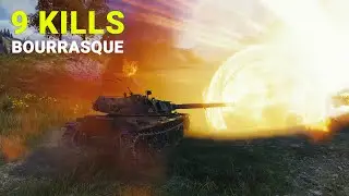 9 Kills with Bourrasque on Serene Coast - World of Tanks 4k Gameplay