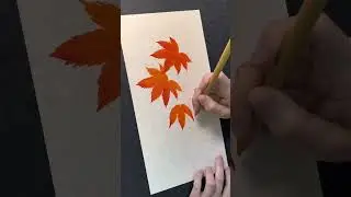 Complete Painting Process of Maple Leaves in Chinese Ink Painting