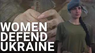 Ukrainian women train in Zaporizhzhia to join the frontline