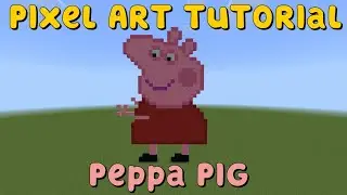 Minecraft Pixel Art Tutorial - Peppa Pig 