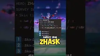 Survey skin Zhask Mobile Legend