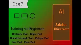Rectangle tool I Adobe Illustrator CC I Class 7 Urdu