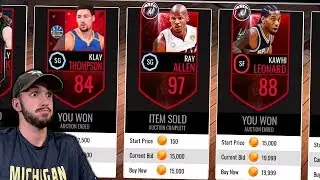 TAKING ADVANTAGE OF A CRASHED AUCTION HOUSE IN NBA LIVE MOBILE!! Ballin on a Budget