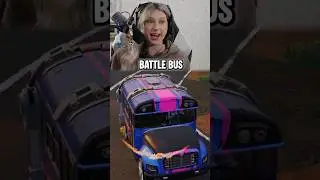 HappyGal reacts to the new Battle Bus Car! #fortnite #happyhappygal #update