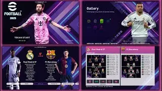 PES 2021🔥Graphic Menu eFootball 2025 Gradient Neon