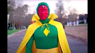 WandaVision Superhero Vision Cosplay Suit for Your Parties