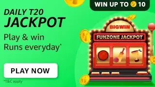 Amazon Daily T20 Jackpot Quiz Answers Today | 17 May 2022