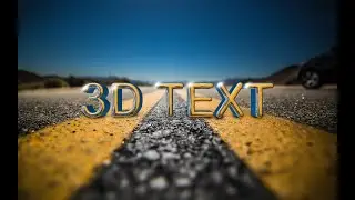How to make a Realistic 3d Text in Photoshop using 3D Option's #Photoshop #3D