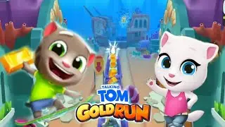 Talking Tom Gold Run - Talking Tom vs Talking Angela in Underwater Advanture