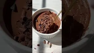 VIRAL 🤩 ONE INGREDIENT #ChocolateMousse NEED to Try NOW! 🍫 #chocolate #mousse #healthydessert