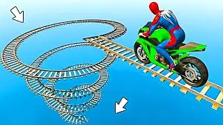 Spiderman Vs Venom Motorcycle Racing Challenge On Mega Ramp Stunts