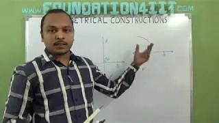 How to draw a perpendicular to a line from a point outside the given line