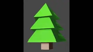 Pine tree in Blender