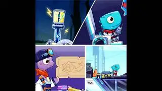 Be careful not to lose the module and help Dino Max to repair the power failure
