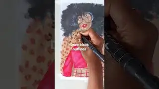 How I Draw Leopard Print Pattern #shorts #youtubeshorts #markers #drawing #illustration #artwork