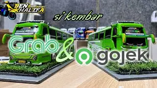 DUET GRAB GOJEK‼MINIATUR BUS BASURI ASYROF TUAN MUDA & MAUDI NIH🔥