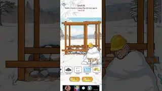 Brain puzzle king level 23 build a house to keep the old man warm walkthrough solution