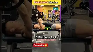 5 most common bench press mistakes #gym #trending #shorts #youtubeshorts