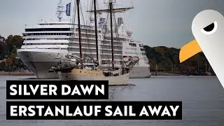 SILVER DAWN 🛳️ Luxus-Kreuzfahrer verlässt Hamburg zur einmonatigen Kreuzfahrt nach Athen