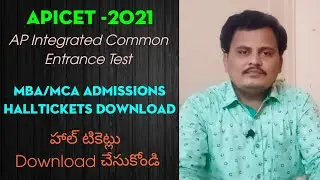APICET 2021, #Download Halltickets for MBA/MCA admissions @rajagopalreddykarveti