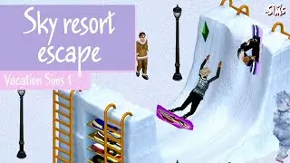 The Sims 1 | Ski Resort Getaway ❄️ Cozy Winter Vacation Gameplay (No commentary, original sounds)