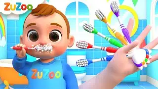 Canci&oacute;n del Cepillado &ndash; Familia de los Dedos 🪥🖐️ | ZuZoo en Espa&ntilde;ol | Canciones Infantiles