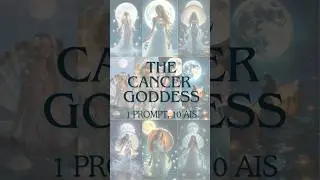 One goddess. One prompt. 10 AI art tools | Cancer | Zodiac Goddess Series