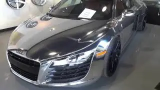 Audi R8 With Chrome Paint Job