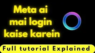 How to login in meta ai app