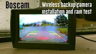 ★★★★★ Review & Installing Boscam K1 Wireless Backup Camera (Rain & weather test & manual)