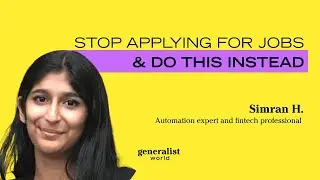 Stop applying for jobs & do this instead