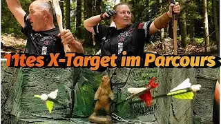 Das 11te Extrem-Target im Bogenparcours Schwarzwald. Bogenschießen Bogensport Chapter Black Forest.