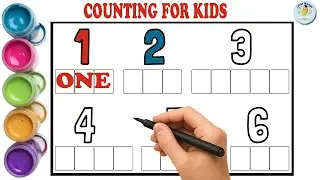 Learn Counting 1 to 10 for Kids | Number Writing with Colors | Fun Counting Video