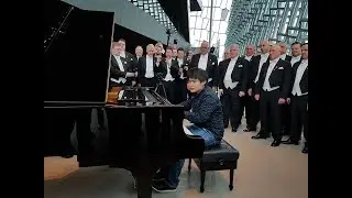Nobuyuki Tsujii in Iceland 1 -- A surprise welcome at the Harpa