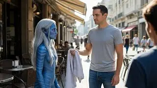 Human Hands Alien Girl A Towel&mdash;Alien Girl Reaction Leaves Human Speechless