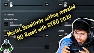MortaL Sensitivity Setting Revealed | Pubg No Recoil + Gyro Scope 2020 Pubg mobile .