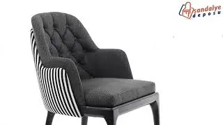 Dizayn Ahşap Ayaklı Sandalye