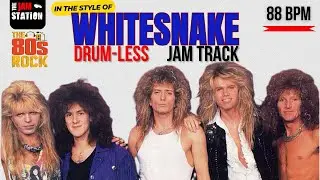 Drumless Whitesnake style Soft Rock Backing Track Jam - 88 BPM