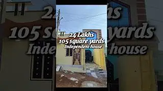 ₹24 Lakhs Independent House?! 😱 Near Main Road | Hyderabad #realestate