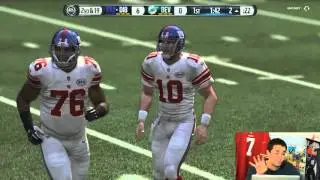Madden 16 Gameplay - New Signature Eli + SS Night Train Lane!