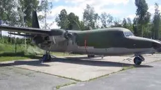 Fokker F27 engine run