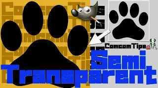 🌀Gimp Tutorial : How to make a semi transparent image by Gimp / Cut in square. Remove a background.