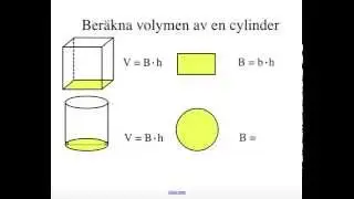 Volym av cylinder och kon