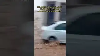 RED ALERT: Torrential floods hit Huelva, Spain &ndash; Vehicles submerged, roads underwater! #flood