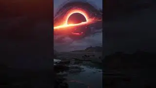 If a black hole suddenly appears on Earth, you will see a scene like this #Blackhole#space #scifi