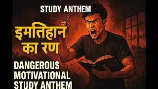 🔥 इम्तिहान का रण | Dangerous Hindi Study Anthem | Exam Motivation Rap-Rock Song 🔥