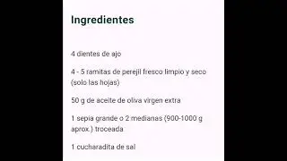 Sepia al ajillo en Thermomix